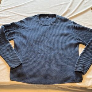 GAP Men's Blue Crewneck Sweater